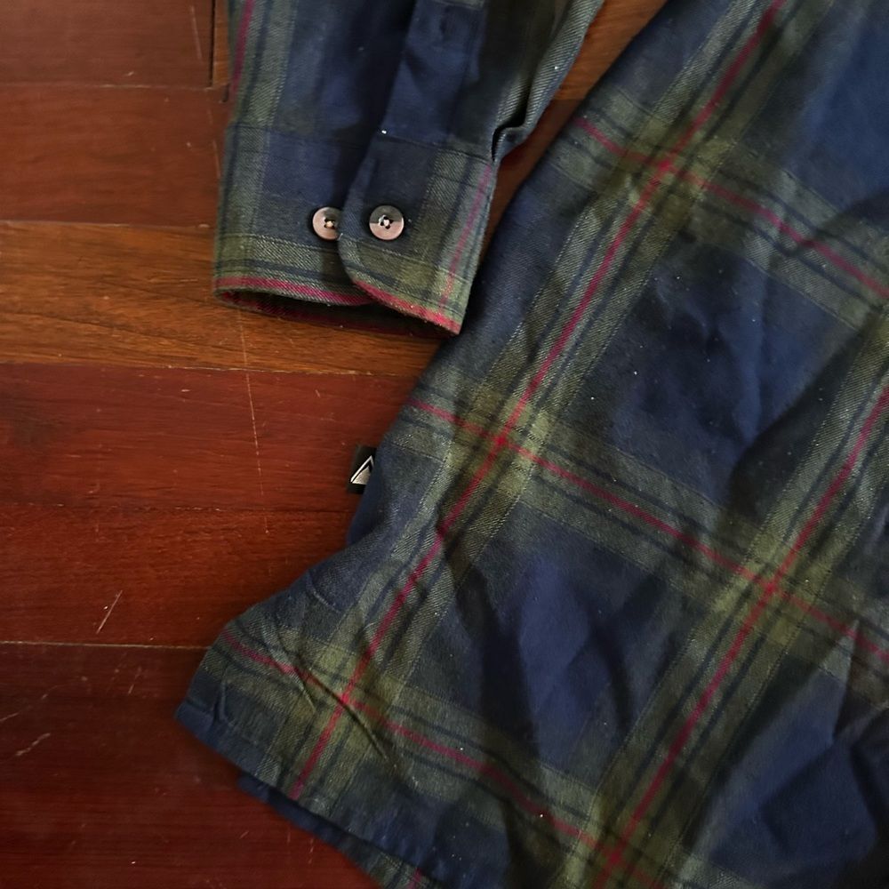 First Down Plaid Button Down Shirt Medium - image 5